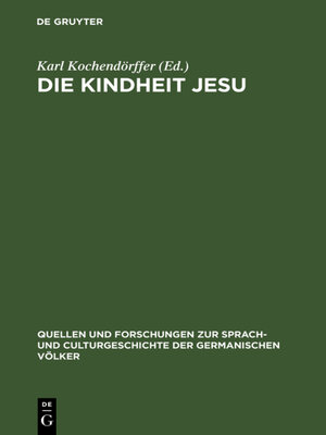 cover image of Die Kindheit Jesu